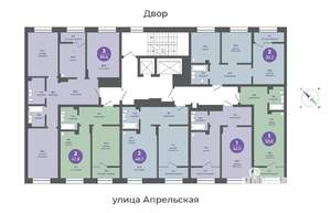 2-к квартира, вторичка, 43м2, 3/24 этаж
