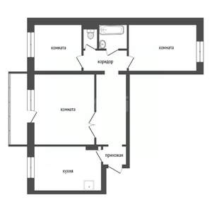 3-к квартира, вторичка, 67м2, 7/10 этаж