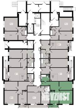 2-к квартира, вторичка, 61м2, 4/17 этаж