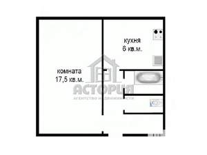 1-к квартира, вторичка, 30м2, 1/5 этаж