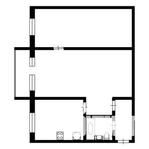 2-к квартира, вторичка, 48м2, 5/5 этаж