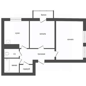 2-к квартира, вторичка, 51м2, 3/4 этаж