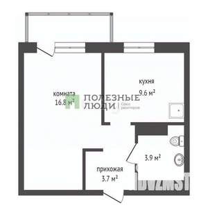 1-к квартира, вторичка, 34м2, 12/24 этаж