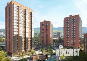 3-к квартира, строящийся дом, 55м2, 4/17 этаж