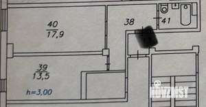 1-к квартира, вторичка, 45м2, 9/10 этаж