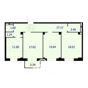 3-к квартира, вторичка, 87м2, 6/9 этаж