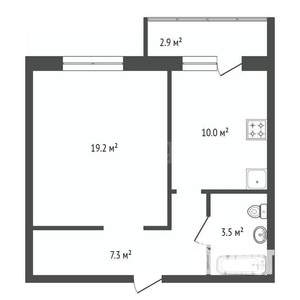 1-к квартира, вторичка, 41м2, 13/14 этаж