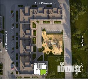 2-к квартира, вторичка, 53м2, 7/16 этаж