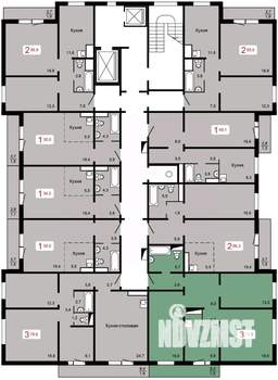 3-к квартира, строящийся дом, 78м2, 17/17 этаж