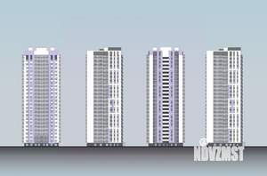 2-к квартира, строящийся дом, 62м2, 19/25 этаж