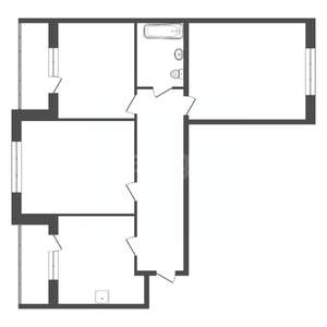 3-к квартира, вторичка, 102м2, 2/10 этаж