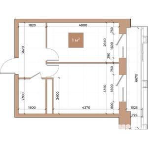 1-к квартира, вторичка, 39м2, 5/24 этаж