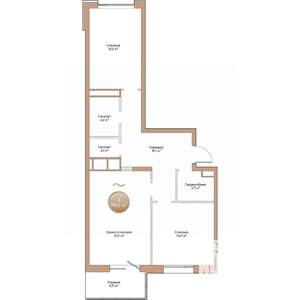 2-к квартира, вторичка, 79м2, 10/24 этаж