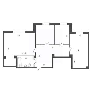 3-к квартира, вторичка, 74м2, 1/10 этаж