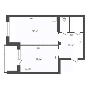 2-к квартира, вторичка, 58м2, 14/20 этаж