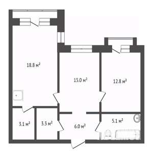 2-к квартира, вторичка, 64м2, 11/17 этаж