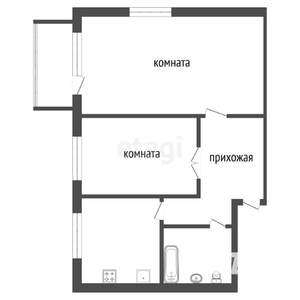 2-к квартира, вторичка, 42м2, 3/5 этаж