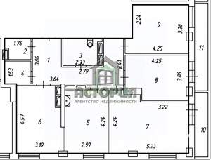 4-к квартира, вторичка, 94м2, 21/25 этаж