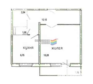 1-к квартира, вторичка, 41м2, 3/10 этаж