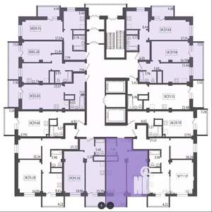 1-к квартира, строящийся дом, 40м2, 5/17 этаж