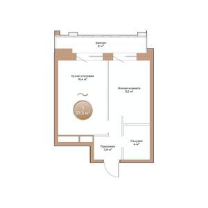 1-к квартира, строящийся дом, 37м2, 2/24 этаж