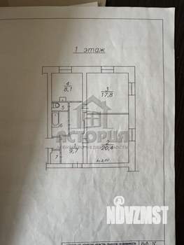2-к квартира, вторичка, 62м2, 1/2 этаж