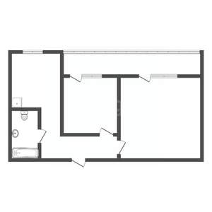 2-к квартира, вторичка, 53м2, 6/10 этаж