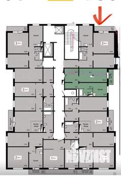 2-к квартира, сданный дом, 59м2, 5/17 этаж