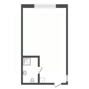 Студия квартира, вторичка, 17м2, 5/5 этаж