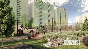 1-к квартира, строящийся дом, 43м2, 9/19 этаж