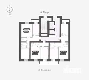 2-к квартира, вторичка, 64м2, 10/16 этаж