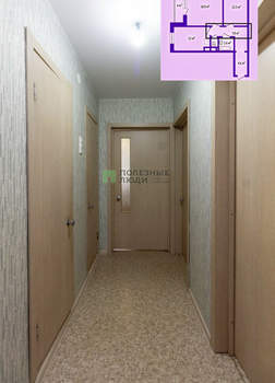 2-к квартира, вторичка, 61м2, 2/17 этаж