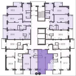 1-к квартира, строящийся дом, 40м2, 11/17 этаж