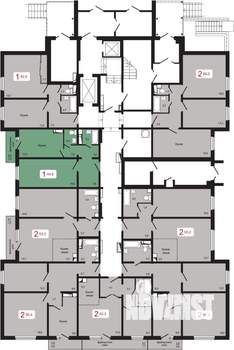 1-к квартира, вторичка, 45м2, 10/17 этаж