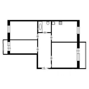 3-к квартира, вторичка, 65м2, 9/10 этаж