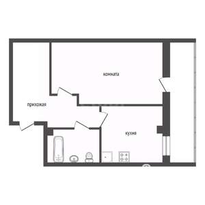 1-к квартира, вторичка, 40м2, 3/14 этаж