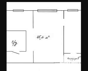 2-к квартира, вторичка, 45м2, 1/5 этаж