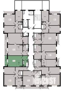 1-к квартира, строящийся дом, 35м2, 6/17 этаж