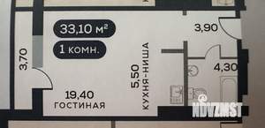 Студия квартира, вторичка, 37м2, 5/17 этаж