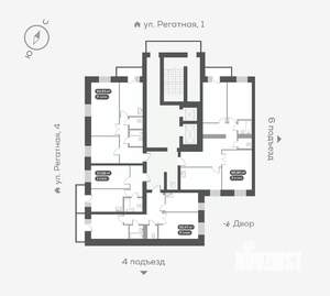 3-к квартира, вторичка, 92м2, 16/16 этаж