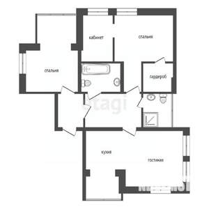 4-к квартира, вторичка, 169м2, 5/5 этаж