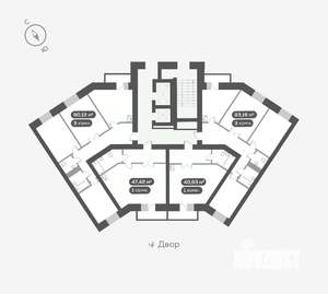 3-к квартира, вторичка, 90м2, 12/16 этаж