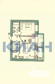 2-к квартира, вторичка, 57м2, 3/17 этаж