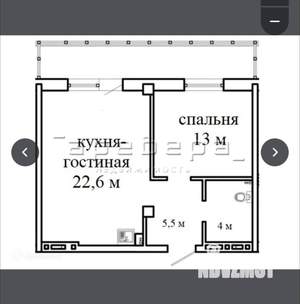 2-к квартира, вторичка, 48м2, 9/15 этаж