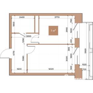 1-к квартира, вторичка, 39м2, 5/24 этаж