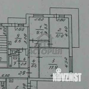3-к квартира, вторичка, 64м2, 6/12 этаж