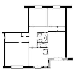 4-к квартира, вторичка, 79м2, 7/9 этаж