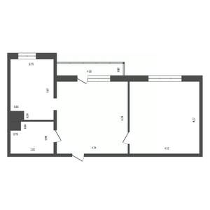 2-к квартира, вторичка, 52м2, 8/10 этаж