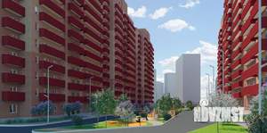 1-к квартира, строящийся дом, 33м2, 8/14 этаж