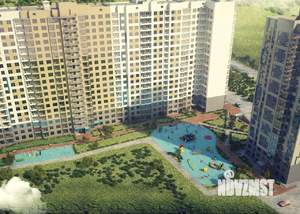 2-к квартира, строящийся дом, 40м2, 9/19 этаж